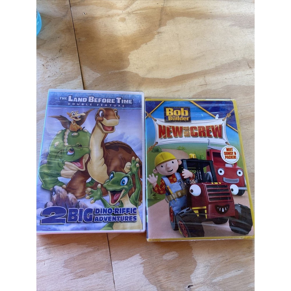 Childrens DVD lot Bob the Builder The Land Before Time sealed new